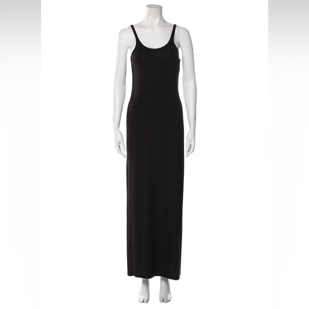 T by Alexander Wang Black Scoop Maxi Tank Dress